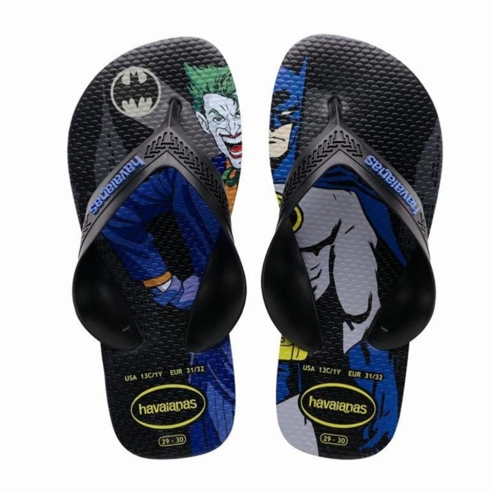 New Havaianas Flip Flops KIDS Batman Joker for 3 Years Old